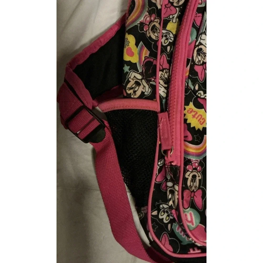 Disney Store Minnie Mouse and Figaro Backpack with Hood